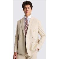 MOSS Slim Fit Double Breasted Suit Jacket Camel