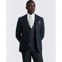 MOSS Slim Fit Pure Linen Twill Suit Jacket Navy