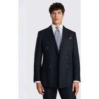 MOSS Tailored Fit Pure Linen Double Breasted Suit Jacket Navy
