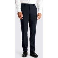 MOSS Slim Fit Puppytooth Stretch Suit Trousers Navy