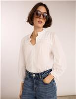 Pure Cotton Broderie Blouse