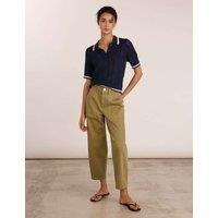 BAUKJEN High Waisted Barrel Leg Jeans Taupe