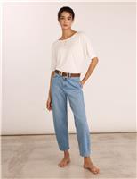 High Waisted Barrel Jeans