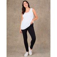 Live Unlimited London Pure Cotton Scoop Neck Vest White