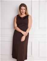 Lyocell Rich Cowl Neck Maxi Slip Dress