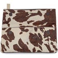 Jones Bootmaker Fold Over Animal Print Clutch Multi