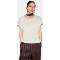 Jigsaw Jersey Round Neck Top Olive