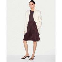 Jigsaw Pure Cotton High Waisted Tailored Shorts Purple