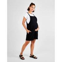 JoJo Maman Bb Maternity Pure Cotton Short Dungarees Black
