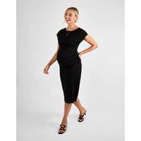 JoJo Maman Bb Maternity Midi Bodycon Dress Black