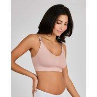 JoJo Maman Bb Seamless Maternity Nursing Bra Pink