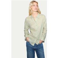 Jigsaw Pure Linen Collared Shirt Olive