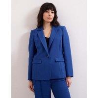 Phase Eight Linen Rich Blazer Cobalt