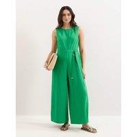 Phase Eight Belted Wide Leg Jumpsuit Green