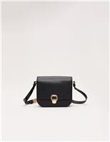 Phase Eight Leather Cross Body Bag Black
