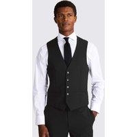 MOSS Slim Fit Stretch Waistcoat Black