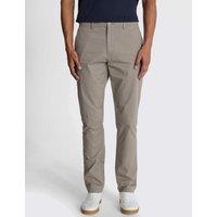 MOSS Tailored Fit Stretch Chinos Taupe