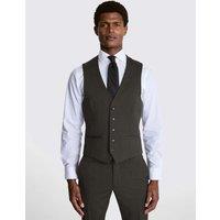MOSS Slim Fit Stretch Waistcoat Charcoal