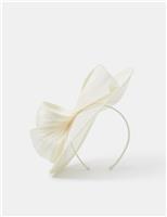 ACCESSORIZE Bow Fascinator Ivory