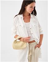 ACCESSORIZE Pure Cotton Beaded Grab Bag Yellow