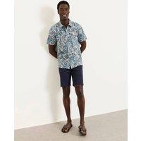 FatFace Regular Fit Pure Cotton Pineapple Shirt Blue Mix