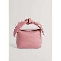 Ted Baker Leather Knotted Cross Body Bag Light Pink