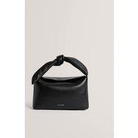Ted Baker Leather Knot Handle Shoulder Bag Black