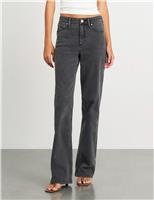 Jag Mid Rise Wide Leg Jeans Black