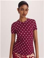 SABA Modal Polka Dot T-Shirt Multi