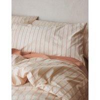 Piglet In Bed 2 Pack Pure Cotton Slumber Stripe Pillowcases Pink Mix