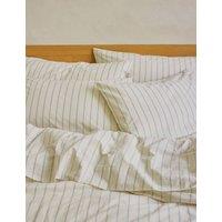 Piglet In Bed 2 Pack Pure Cotton Slumber Stripe Pillowcases Green Mix