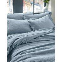 Piglet In Bed Pure Linen Pillowcase Set Blue