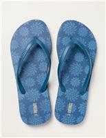 Sun Print Flat Flip Flops