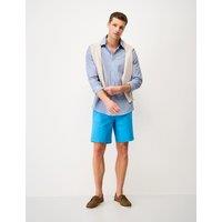 Crew Clothing Regular Fit Pure Cotton Striped Oxford Shirt Blue