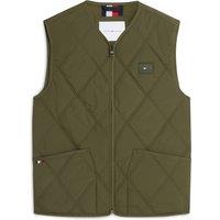 Tommy Hilfiger DIAMOND QUILT VEST Khaki
