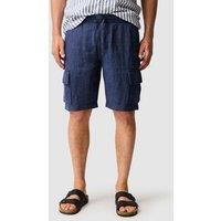 Rodd & Gunn Pure Linen Cargo Shorts Navy