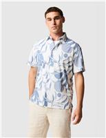 Rodd & Gunn Carrington Relaxed Fit Pure Cotton Shirt Blue Mix