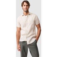 Rodd & Gunn Palm Beach Slim Fit Pure Linen Shirt Oatmeal