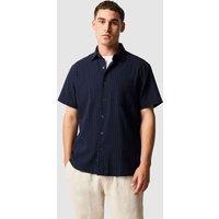 Rodd & Gunn Mystery Creek Relaxed Fit Cotton Rich Shirt Dark Navy