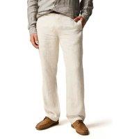 Rodd & Gunn Spencer Bay Regular Fit Pure Linen Trousers Oatmeal