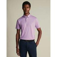 Charles Tyrwhitt Pure Cotton Polo Shirt Lilac