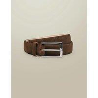 Charles Tyrwhitt Suede Belt Brown