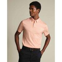 Charles Tyrwhitt Pure Cotton Polo Shirt Pink