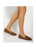 Leather Tassel Flat Loafers