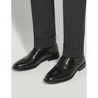 Dune London Wide Fit Leather Brogues Black