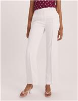 SABA Wide Leg Tailored Trousers White