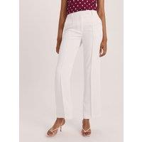 SABA Wide Leg Tailored Trousers White