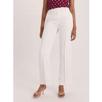 SABA Wide Leg Tailored Trousers White