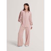 Ted Baker Satin Piping Detail Shirt Pink