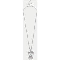 M&S Shell Drop Long Pendant Silver